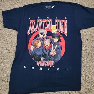 NWT Men's JuJuTsu Kaisen Crew Neck T Shirt Size L